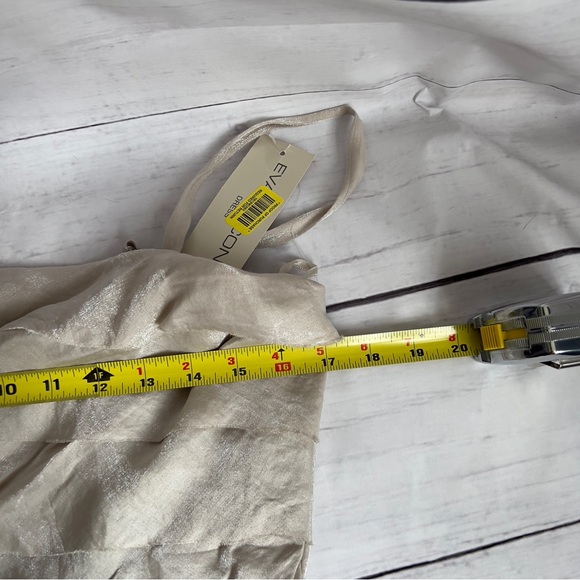 NWT Evan Picone Flattering Cocktail Dress Layered Tiers Fluid Drape - 10 - Picture 3 of 8